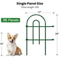thumbnail image 4 of Amagabeli Decorative Garden Fence 24 in x 35 ft Rustproof Green Iron Landscape Wire Folding Fencing Ornamental Panel Garden Border Fence Edge Section Edging Patio Flower Bed Fencing Outdoor Fences, 4 of 8