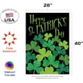 thumbnail image 2 of Shamrocks St Patricks Day Flag 28x40 Inch Double Sided St Patricks Day Garden Flag for Outdoor House St Pats Flag Yard Decoration, 2 of 5