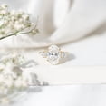 thumbnail image 5 of Rosec Jewels IGI Certified Lab Grown Diamond Oval Statement Engagement Ring 4 Carat - Big Diamond Ring for Women - E-VS1 Quality, 10K Yellow Gold, US 12.50, 5 of 9