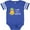 Football Blue and White, variant on Inktastic I Love My Auntie with Pineapple Girls Baby Bodysuit
