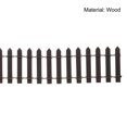 thumbnail image 5 of Uxcell Miniature Garden Fence 35 inch Long Wood Ornament Wooden Decorative Picket Fence Coffee Color 2 Pack, 5 of 6