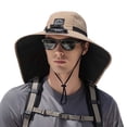 thumbnail image 4 of Solar Fan Hat Wide Brim Hat with Fan Sunscreene Neck Flap 3-Speed Outdoor Sun Hat for Fishing,Hiking,USB Solar Charging, 4 of 5