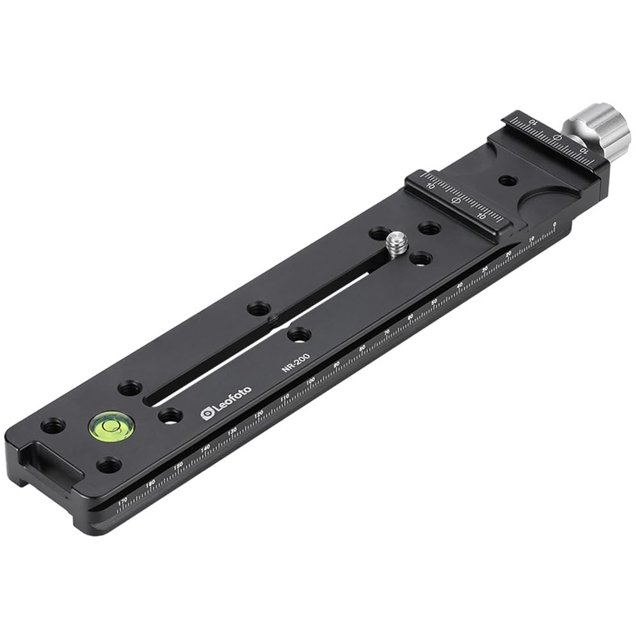 Leofoto Riel Deslizante Nodal De 200 Mm Y Abrazadera Con Tornillos De Anillo En D Compatible Con Arca Nr-200