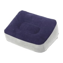 Zxpjkyu Under Desk Footrest Ergonomic Footrest Flocked Feet Soft for office GREY BLUE