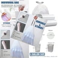 thumbnail image 2 of Small Trash Bags 4 Gallon - Drawstring 4 Gallon Trash Bag, Individual Unscented Small Garbage Bags, White 4 Gal Trash Can Liners Bathroom Trash Bags, 57 Count, 2 of 11
