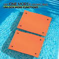 thumbnail image 6 of Magshion 8' x 6' Floating Water Mat, 3-Layer Tear-Resistant XPE Foam Water Floating Pad, Lake Float Mat Lily Pad for Recreation Pool River Outdoor Water Activities, Orange, 6 of 11