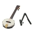 thumbnail image 3 of Modelo de banjo en miniatura, material de Madera de Alero Hermosos Juguetes de Mini Banjo Duraderos Superfices Más Suaves para Regalos, 3 of 7