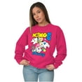 thumbnail image 4 of XOMG POP Kinley in Clouds Cartoon Women Plus Size Sweatshirt Brisco Brands 2X, 4 of 5