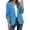 Light Blue, variant on Women's Dressy 3/4 Sleeve Blazer Jacket Shawl Collar One Button Ruched Cuffs with Pockets Work Office Business Casual Suit Coat, Brown, XXL