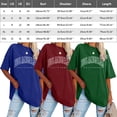 thumbnail image 2 of Graphic Tees for Women T-Shirts Casual Oversized Graphic Tops for Summer Short Sleeve Basic Tees for Everyday Wear Red XXL, 2 of 3