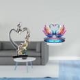 thumbnail image 2 of Figura romántica de pareja de cisnes, estatua acrílica coleccionable, centro de mesa, dormitorio, boda, estantería, armario, decoración del hogar y la, 2 of 8