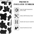 thumbnail image 3 of Cow Tumbler 600 ML, Cute Cow Gifts for Women Cow Lovers, Cow Print Tumbler with Lid and Straw Stainless Steel Insulated Thermal, Cow Cup Water Bottle Travel Mug, Cow Print Stuff Accessories Things, 3 of 6