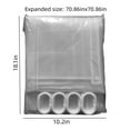 thumbnail image 3 of Vikakiooze Translucent Shower Curtain With Pockets Multifunctional Multi-Purpose Bathroom Storage Water Proof Molds Proof Thickened Pocket Clear Shower Curtains, 3 of 9