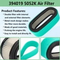 thumbnail image 4 of ARCADORA Lawn Mower Air Filter Pre Filter Kit Metal Mesh Plastic for Briggs Stratton Toro Craftsman John Deere Direct Replacement, 4 of 4