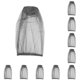 thumbnail image 1 of Advancent Nylon Insect Net Cap Summer Flat-top Replacement Fishing Free Color Hiking Size Solid Bug Travelling Pest Breathable Hat Gris 10Conjunto, 1 of 6