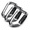 gray+black-3pc, variant on gray+black-3pc 30kn Heavy Duty D-Ring Twist Lock Climbing Carabiners, 3 Pack