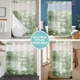 thumbnail image 5 of No Hook Shower Curtain with Snap in Liner, Vintage Green Texture Waterproof Bath Curtain Double Layers with See Through Top Window, Farm Retro Shabby Wall Art Hotel Shower Curtains 48x72in, 5 of 9