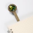 thumbnail image 3 of Tropical jungle palm fronds Reading Accessories: Lace Bookmark in Antique Bronze - Gift for Book Lovers and Readers, 3 of 5