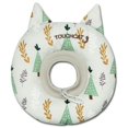 thumbnail image 1 of Pet Life CA1WHMD Touchcat Ringlet Licking & Scratching Adjustable Pillow Cat Neck Protector, White - Medium, 1 of 1