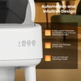 thumbnail image 6 of Oneisall AB01 Automatic Cat Litter Box with 17 Safety Sensors, Open Top Self Cleaning Litter Box for Multiple Cats, Automatic Litter Box White, 6 of 12