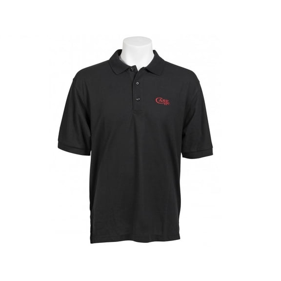 Case XX Knives Embroidered Logo Black & Red Small Polo Shirt