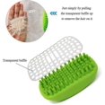 thumbnail image 2 of Cepillo de masaje para baño de mascotas, para ducha de perros con deflector transparente, fácil de quitar, herramientas para peinar para el cuidado del baño, hechas de goma suave, 2 of 5