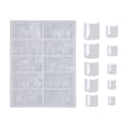 thumbnail image 2 of TISHITA 200 Pieces Square Half Cover French False Nails Set with Transparent, 2 of 8