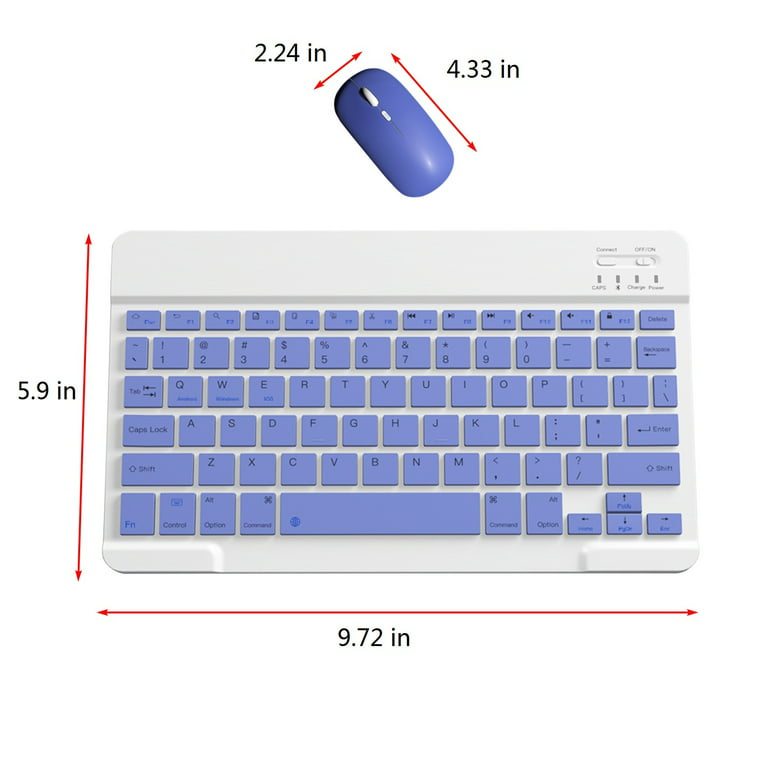 Major Summer Saving Cotonie Bluetooth Keyboard & Mouse Set Portable Mini BT  Wireless Keyboard & Mouse Rechargeable Battery Keyboard Set for Android  Windows PC Tablet 