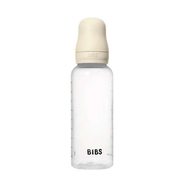 BIBS BPA-Free PP Baby Bottles Round Latex Medium Flow Ivory - 2 x 9oz Bottles 270 ml