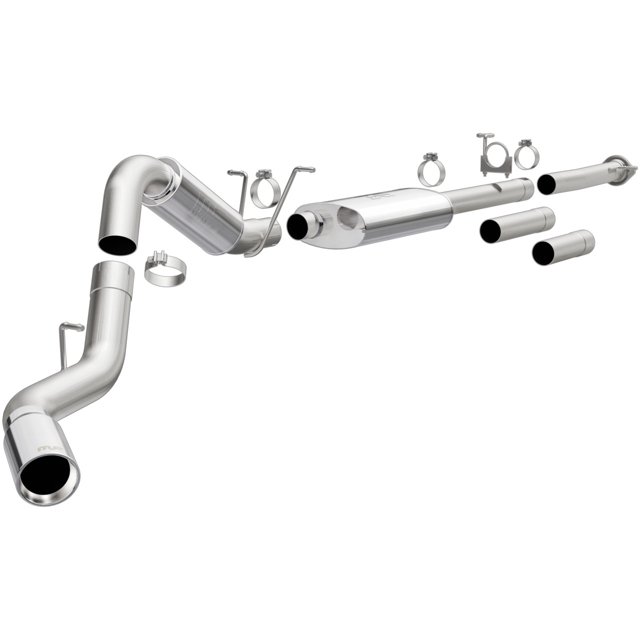 Magnaflow Performance Exhaust System Kit 19026 Performance Cat-Back System; Stainless Steel; With 5 X 11 X 22 Inch Muffler; 4 Inch Pipe Diameter; Single Exhaust With Single Exit