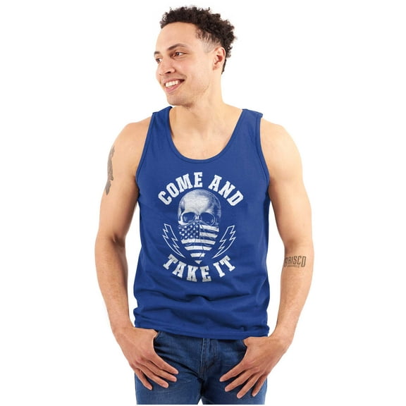Defend Freedom Liberty Flag Skull Tank Top T Shirts Men Women Brisco Brands S