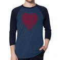 thumbnail image 1 of LA Pop Art Men's Raglan Baseball Word Art T-shirt - Crazy Little Thing Called Love, 1 of 2