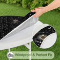 thumbnail image 5 of Black Gothic Sun Moon Star Pattern Round Fitted Tablecloth with Elastic Edge,Dining Table Cover Waterproof,Outdoor Round Tablecloth for Camping,Dining,Indoor and Outdoor, 5 of 7