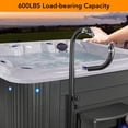 thumbnail image 3 of IdealHouse 600LBS Hot Tub Safety Handrail, 360° Rotatable Height Adjustable, Stable Slide-Under Base, Spa Pool Accessory for Indoor Outdoor, 3 of 6