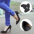 thumbnail image 3 of 4 Pair Heel Pads for Shoes Too Big, Loose Boot and Shoes High Heel Grip, Self-Adhesive and Shock Absorbing Heel Insert for Women and Men, Reusable Heel Cushion (Black), 3 of 5