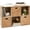Light Oak, variant on Best Choice Products 6-Cube Bookshelf, 13.5in Display Storage System, Organizer w/ Removable Back Panels - Black