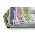 thumbnail image 3 of Flower Soft Flannel Fleece Blanket, Spring Flowers on Different Backgrounds Lily Blossoms Valley Primrose Floral Print, Cozy Plush for Indoor and Outdoor Use, 70" x 90", Multicolor, by Ambesonne, 3 of 6