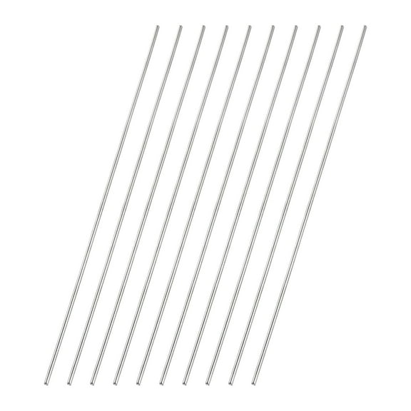 Uxcell 10 Pcs 304 Stainless Steel Round Rod, 1/16" Diameter, 6"(150mm) Length Metal Solid Shaft Rods, Steel Stick Lathe Bar Stock for Crafts DIY Models Plane Ship Cars