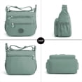 thumbnail image 3 of Pealwel Bolso de hombro para mujer, espacioso, con múltiples bolsillos, bolso cruzado para mujer, bolso con asa superior, 3 of 5