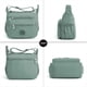 thumbnail image 3 of Pealwel Bolso de hombro para mujer, espacioso, con múltiples bolsillos, bolso cruzado para mujer, bolso con asa superior, 3 of 5
