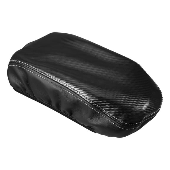 Unique Bargains Car Center Console Cover Pad for Kia Optima 2016-2020 Faux Leather Carbon Fiber Pattern Black Gray