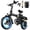 A12 - 1000W 48V 15Ah - Black, variant on 1000W Folding Electric Bike for Adults, 28MPH Foldable Ebike, 14" 750W Motor Folding Electric Bicycle, 48V 15Ah UL 2849 Certified, 60 Miles Range E Mountain Bike (Gray)