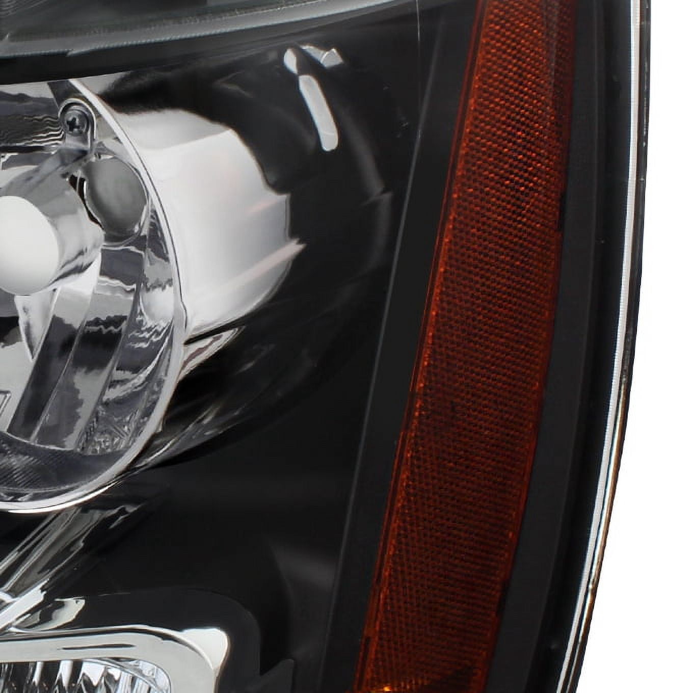 AKKON - For Black Bezel 07-13 Suburban Tahoe Avalanche Headlights Front Lamps Direct Replacement Left + Right