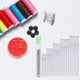thumbnail image 1 of 25 uds agujas de coser de acero inoxidable herramientas de costura de bordado para enhebrar el hogar Likrtyny  Oficina Multiescena Multifunción, 1 of 9