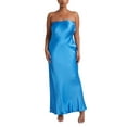 thumbnail image 3 of Faithtur Nouvelle Mode Femmes Robe Sans Manches Robe Sans Bretelles Couleur Unie Élégante une Pièce, Robe de Banquet de Mariage Cocktail Party, 3 of 7