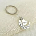 thumbnail image 2 of vonky Key Chain Alloy Pendant Keyring Woman Key keyring gift Holder Decor Key Ring Party Wedding Gift, D1002-Daughter, 2 of 9