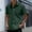 Army Green#18, variant on Man Casual Solid-color Button Cardigan Short Sleeve Turndown Collar Blouse Shirt