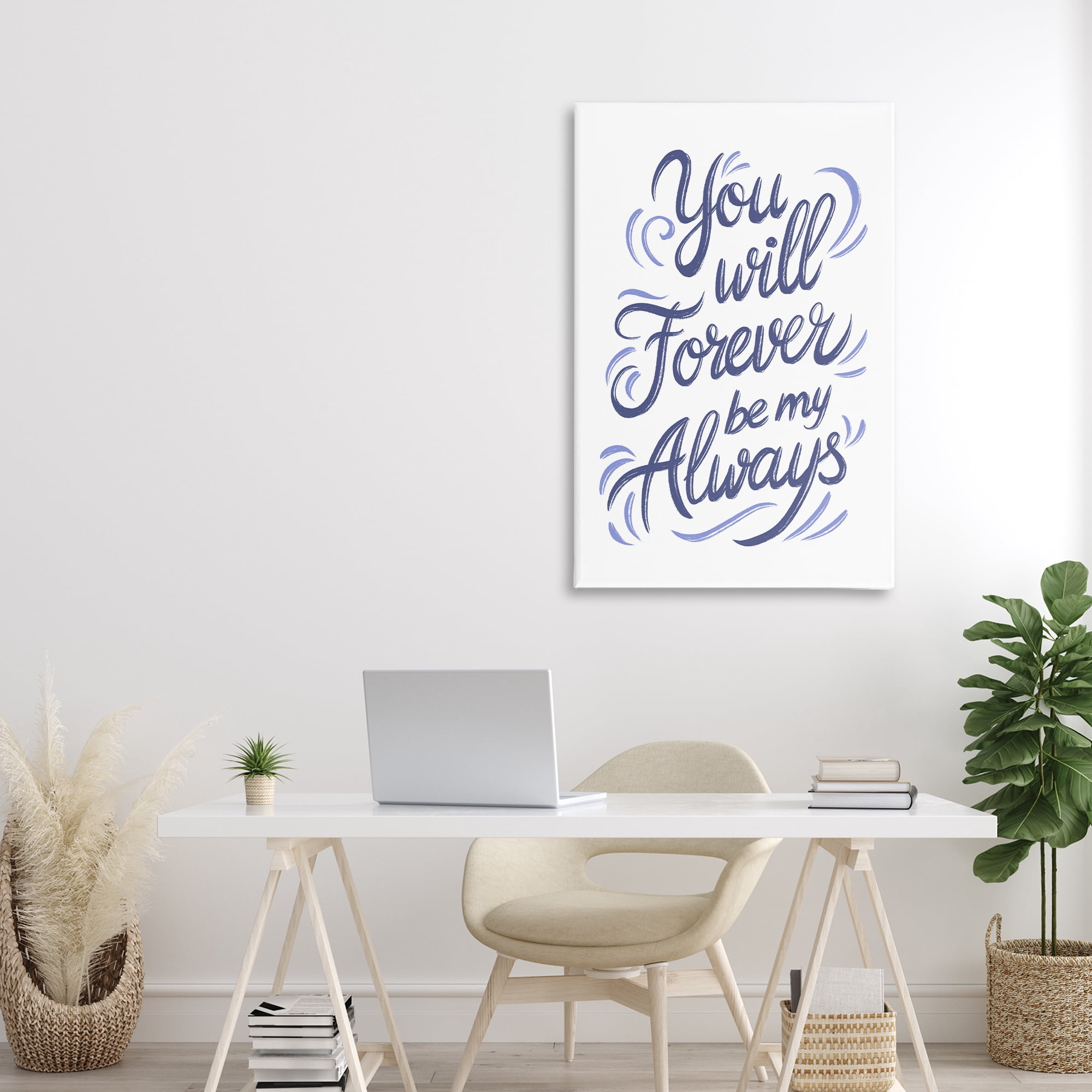 Stupell Industries Forever Be My Always Canvas Wall Art, design by Martina Pavlova