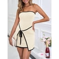 thumbnail image 2 of Vestido Wenrine, sexy, sin tirantes, asimétrico, 2 of 6