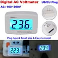 thumbnail image 6 of Ac 110V-300V 120V 230V Lcd Digital Voltmeter Plug-In Home Voltage Meter Monitor Us Plug, 6 of 6
